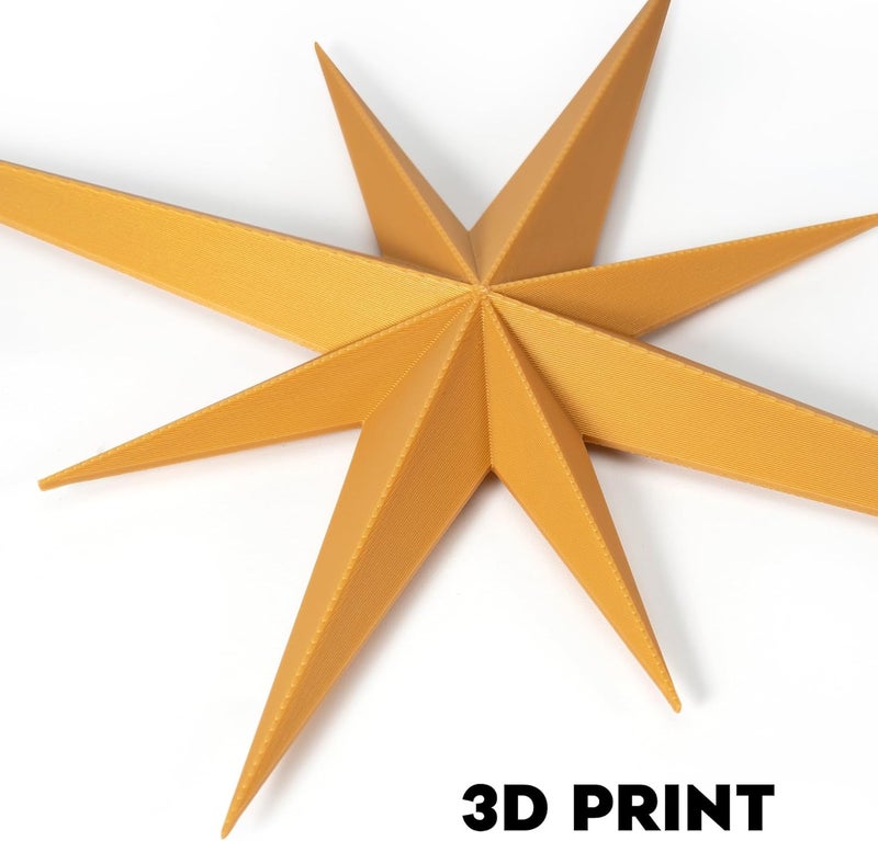 Stylor Mid Century Modern Decor, Gold Mcm Retro 3D Star Art Wall Sculpture, Plastic Starburst Decor, Vintage Celestial Whimsigoth Home Decor Accent. (Set of 6) - Image 3